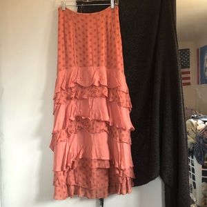 Free People Wildflower Ruffle Maxi Skirt 4